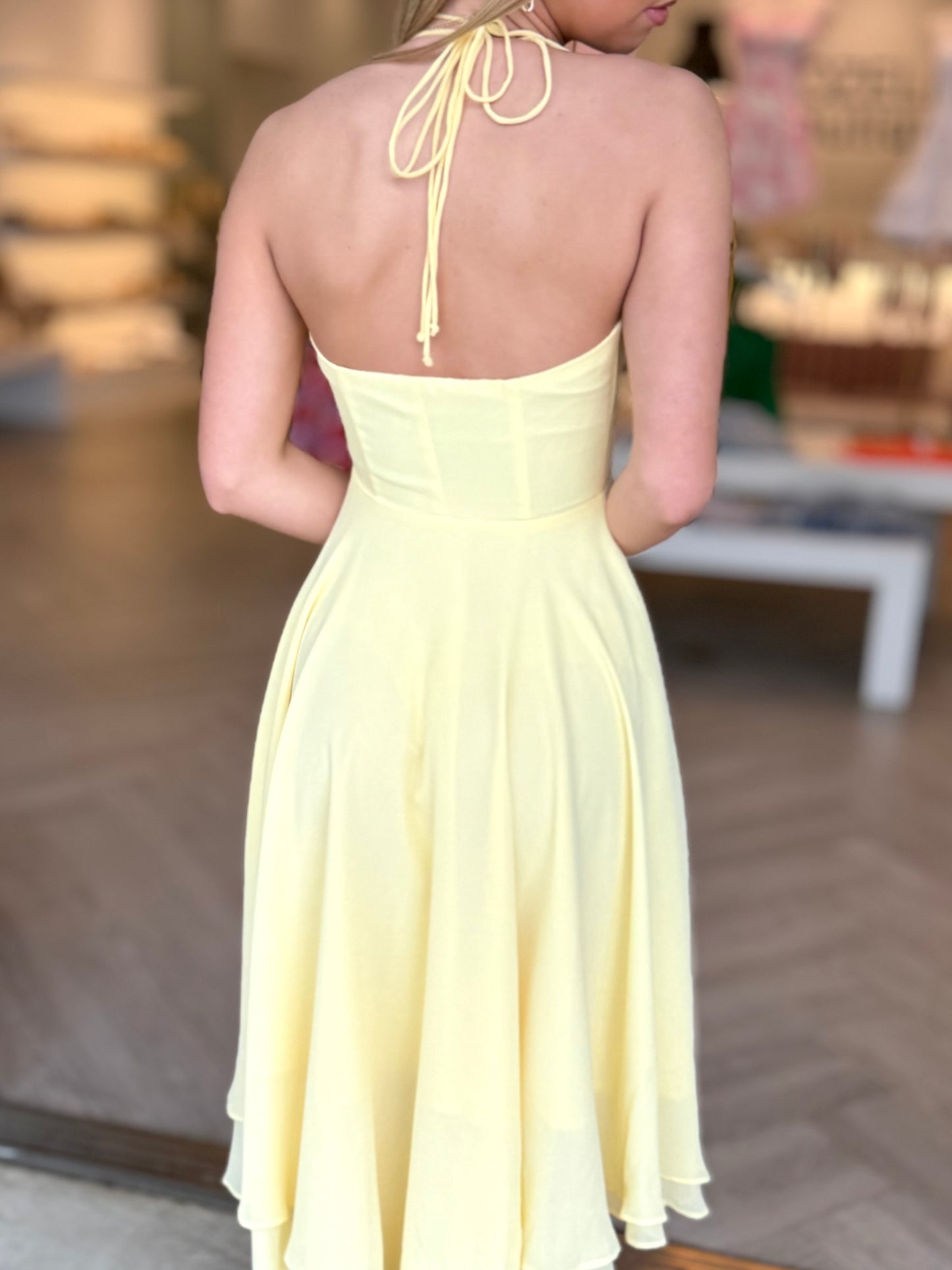 Bright Mesh Halter Midi (2 colors)
