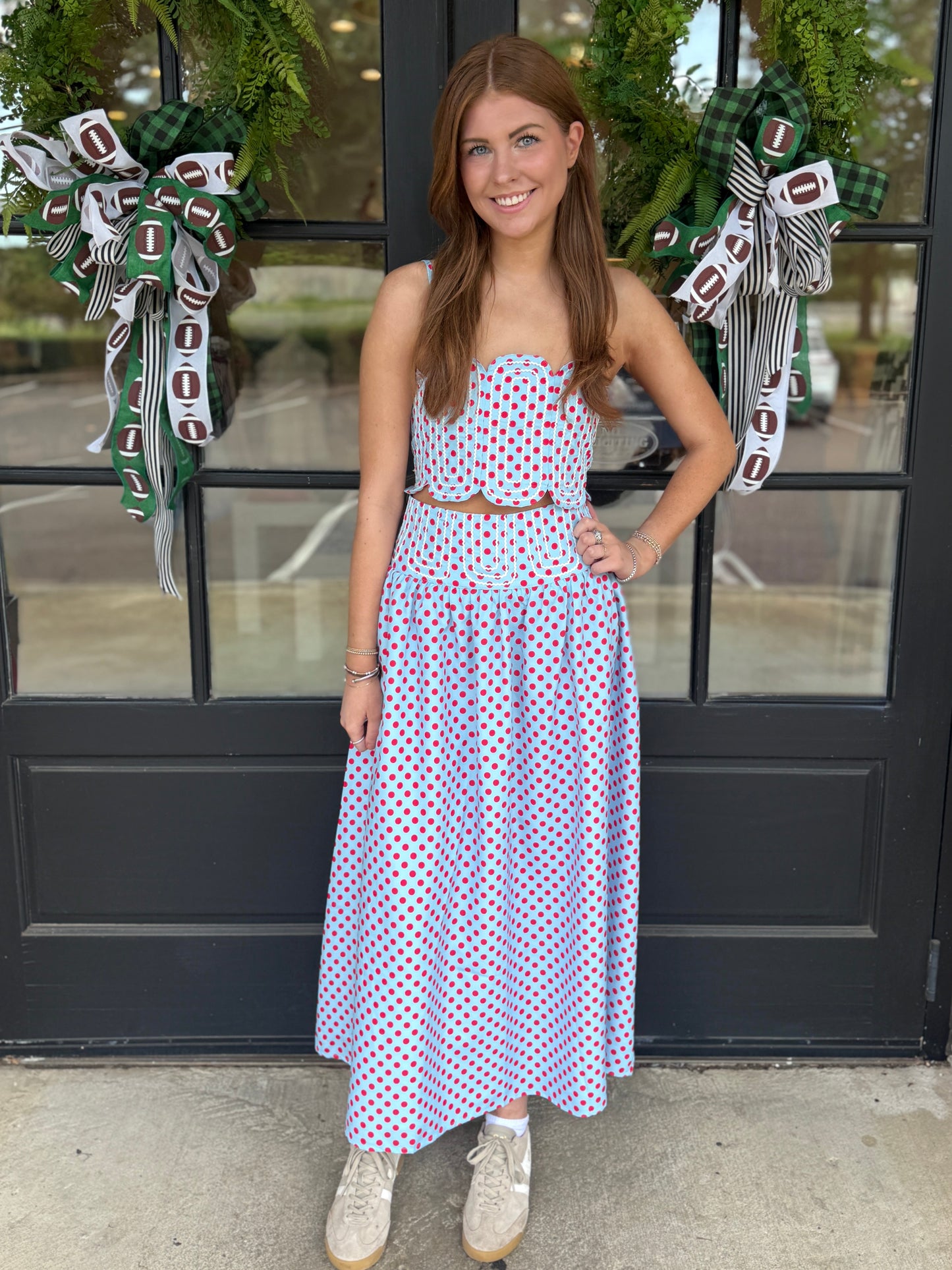 Polka Dot Max Top