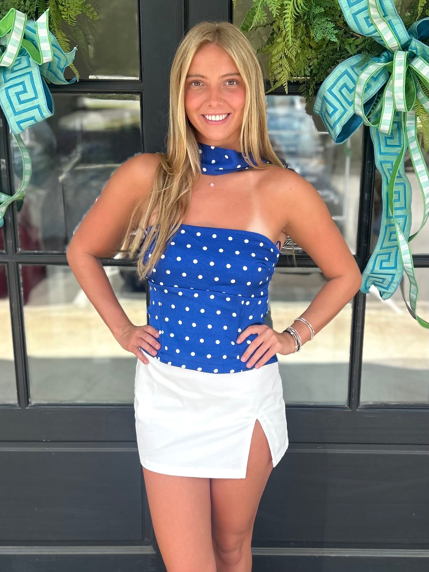 Polka White Dot Top (3 colors)