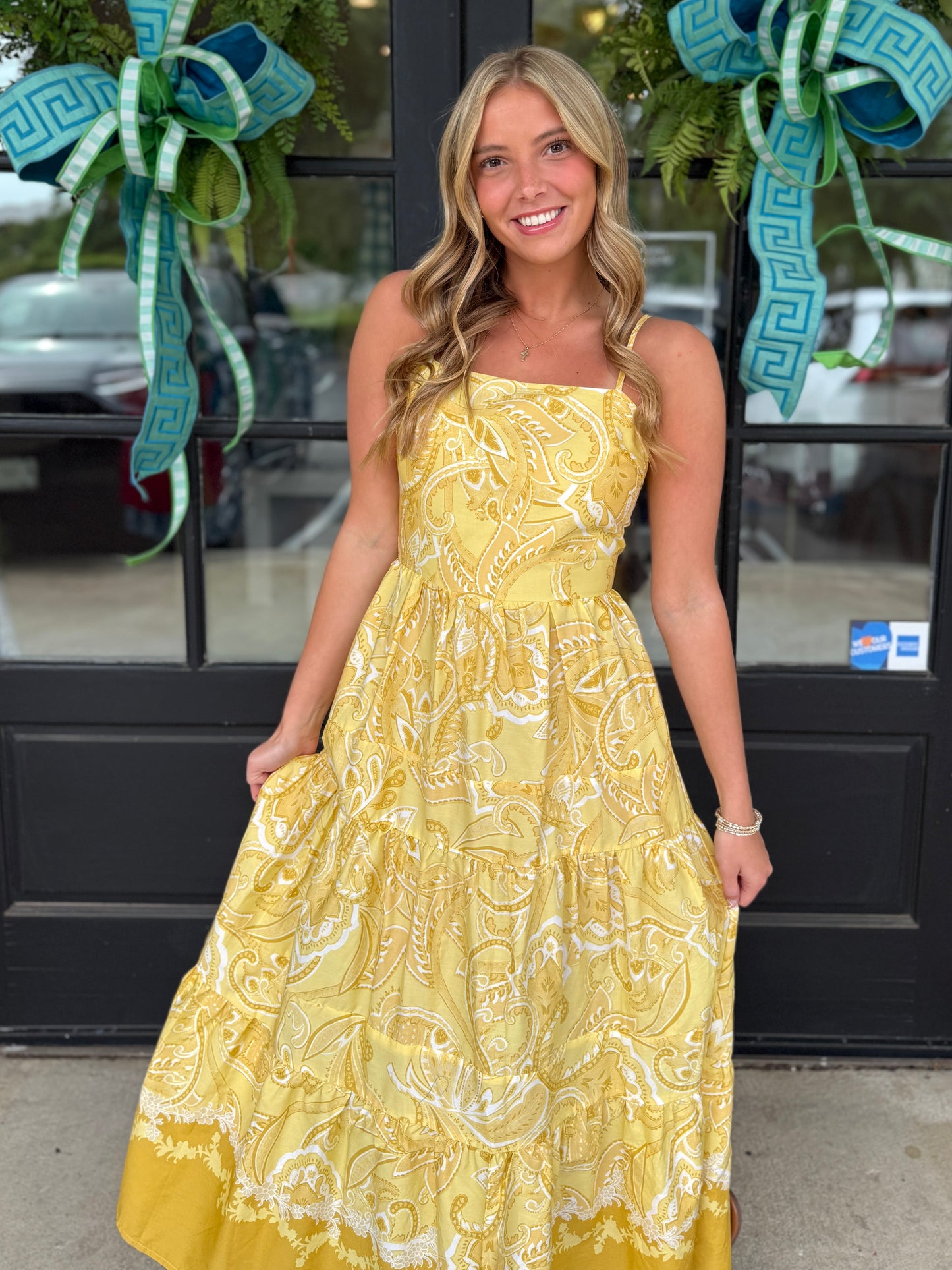 Mustard Paisley Maxi
