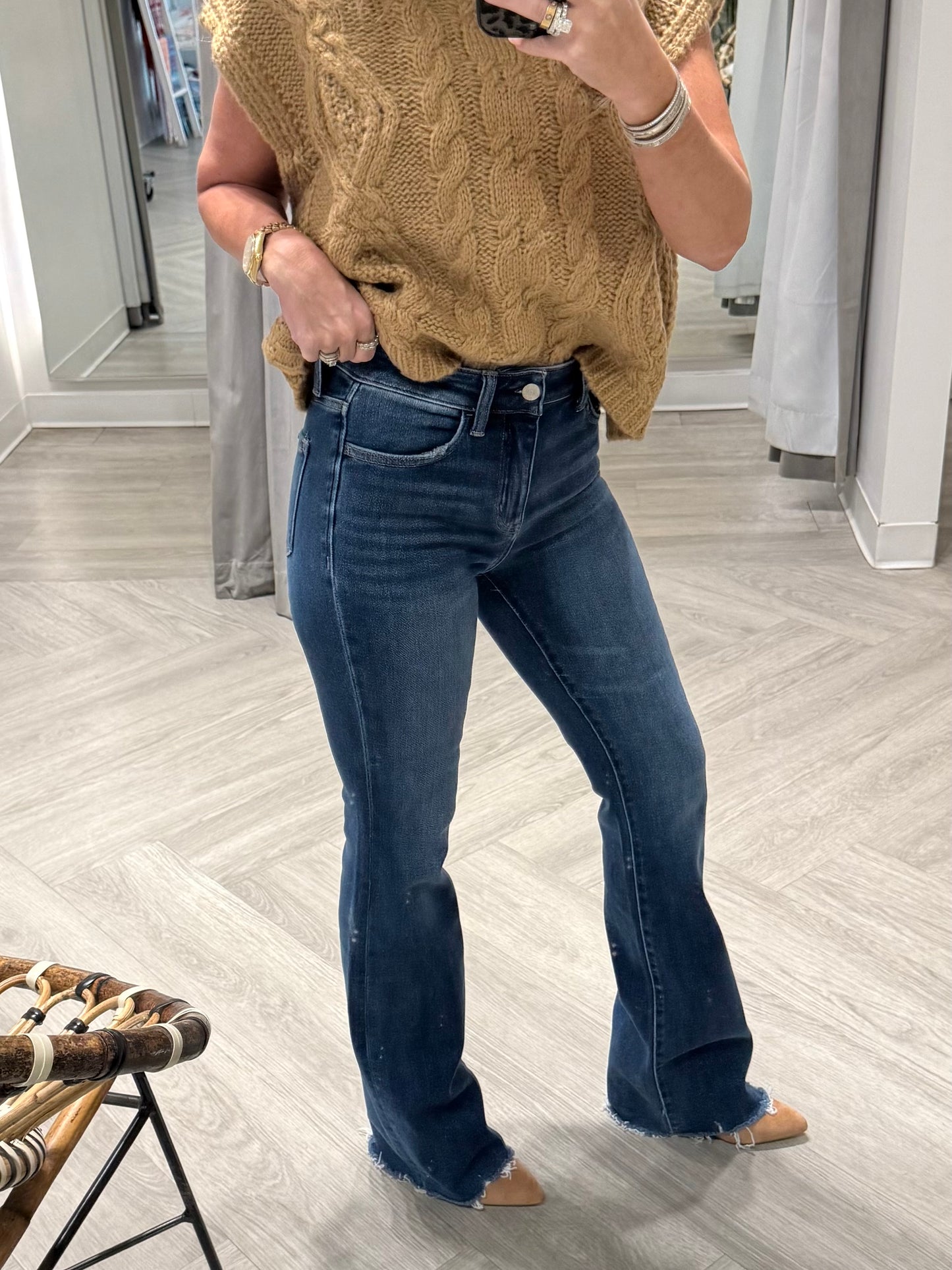 Dark High Rise Bootcut