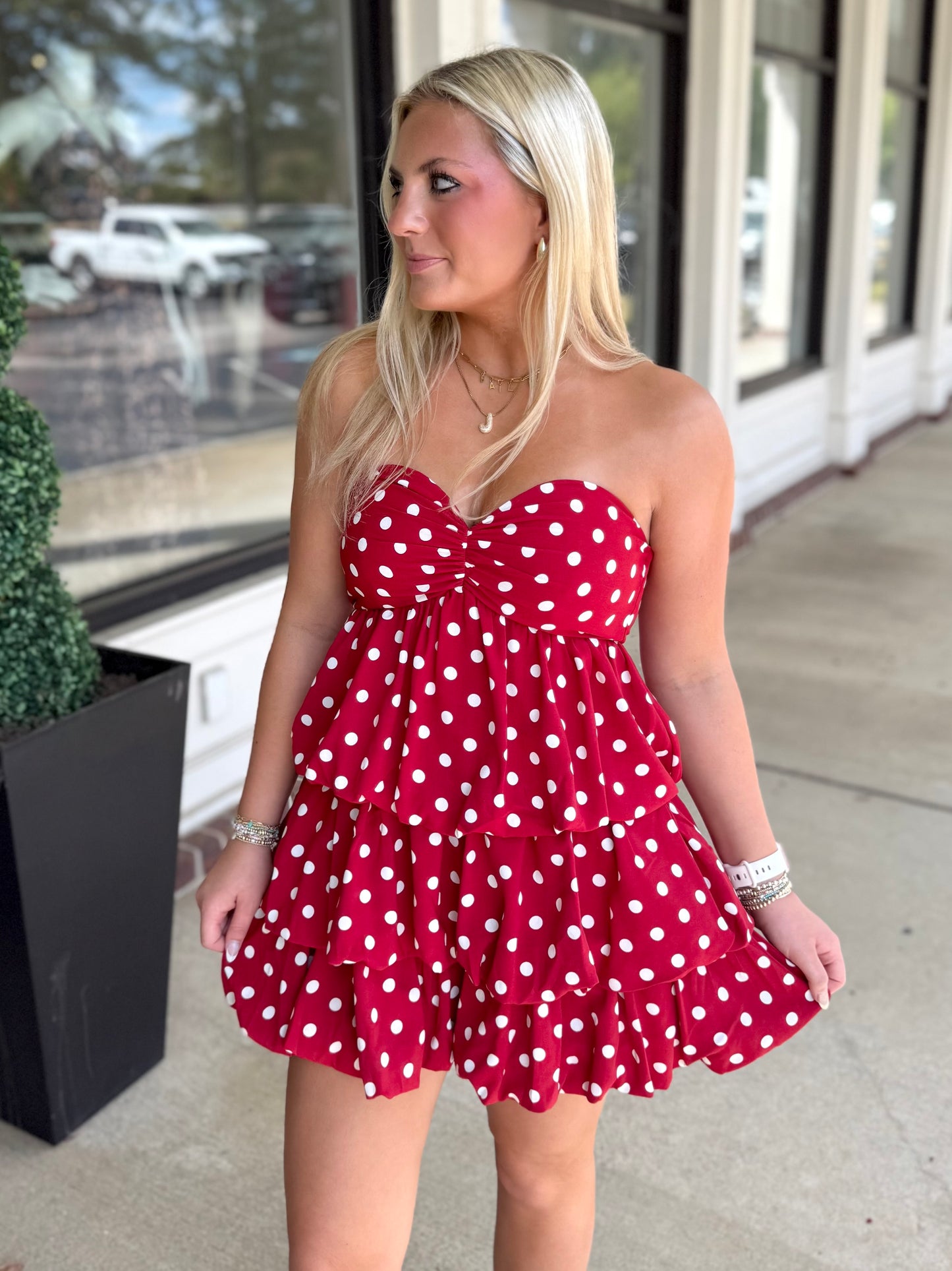 Red Polka Dot Sweetheart Mini