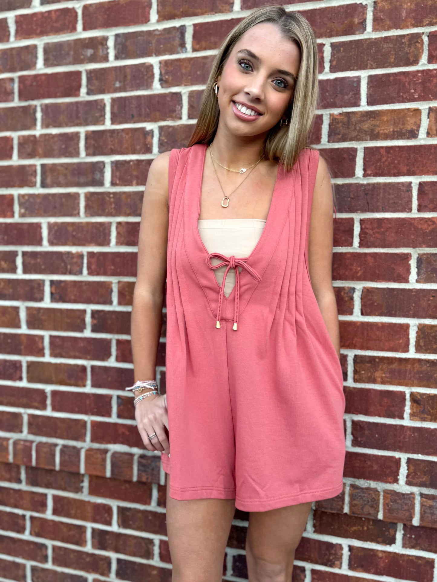 Brick Knit Romper