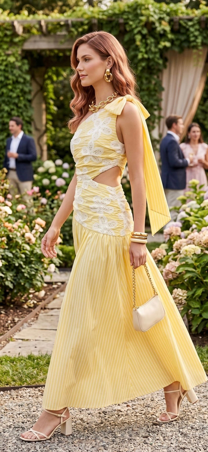 Yellow Line Cutout Maxi