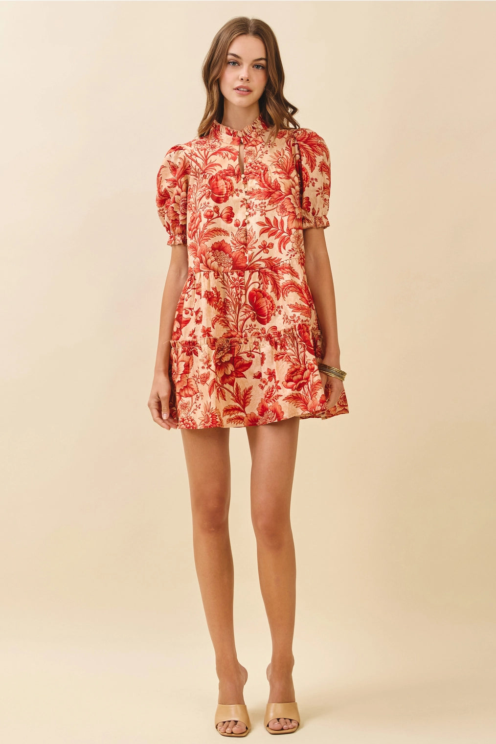 Fall Peony Ruffled Mini