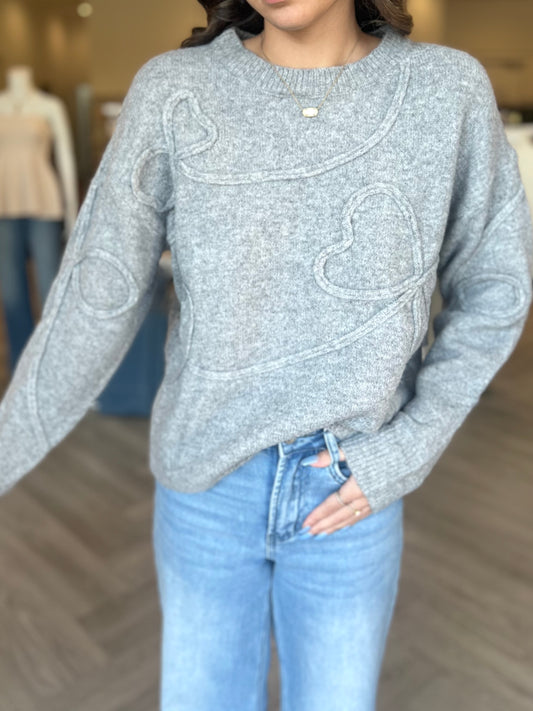 Heather Grey Oversized Sweater