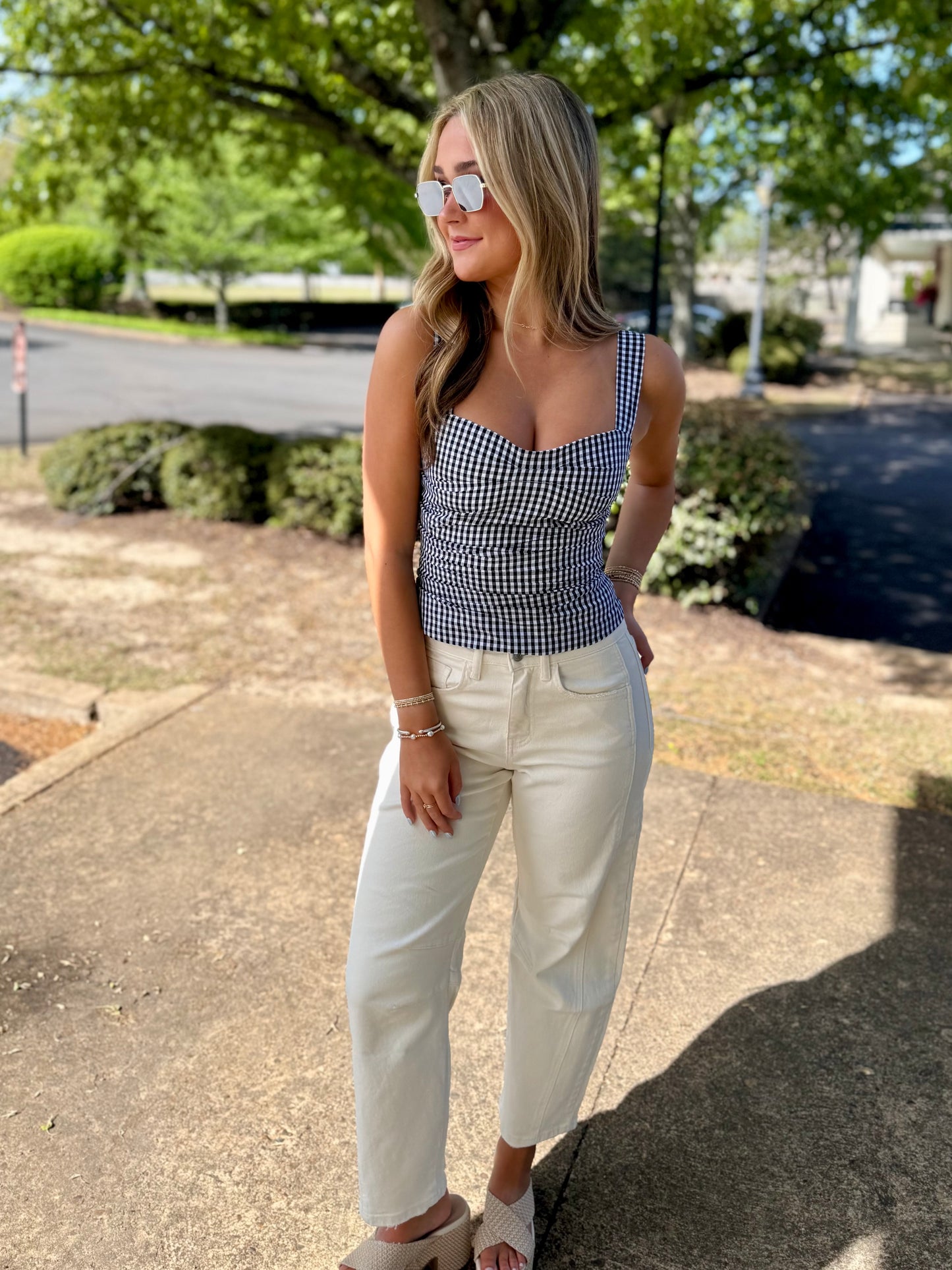 Gingham Tank Top