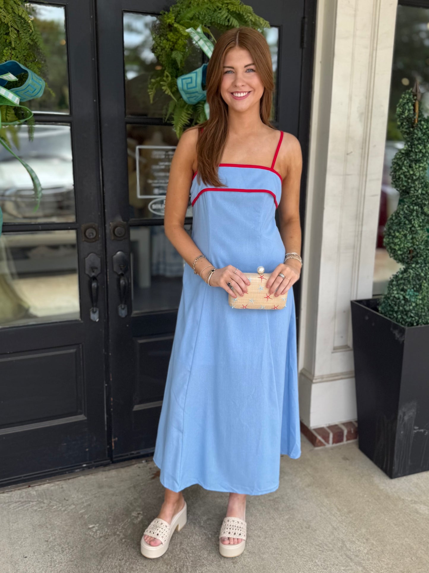 Contrast Piping Maxi