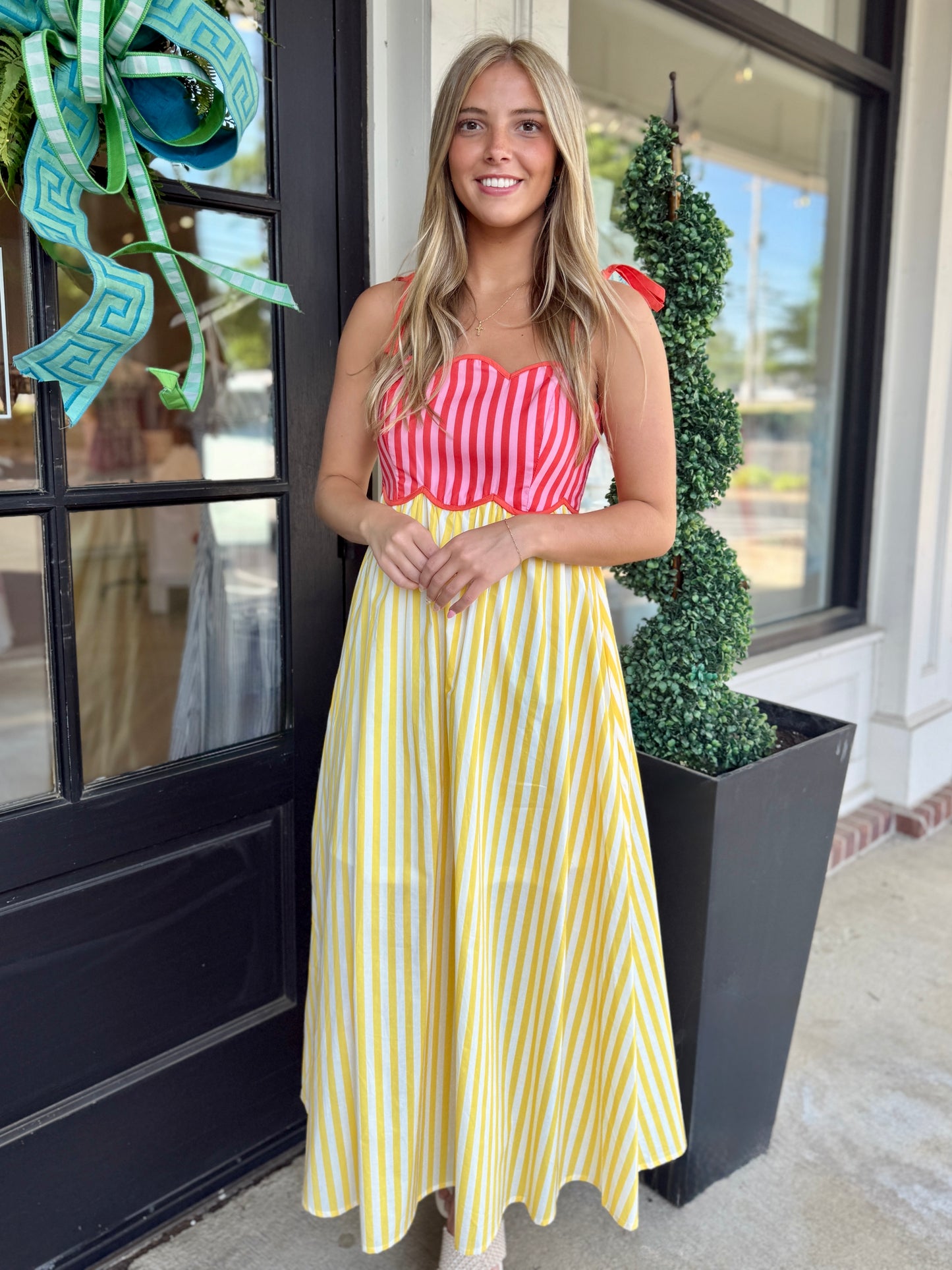Lemon/Orange Scallop Midi