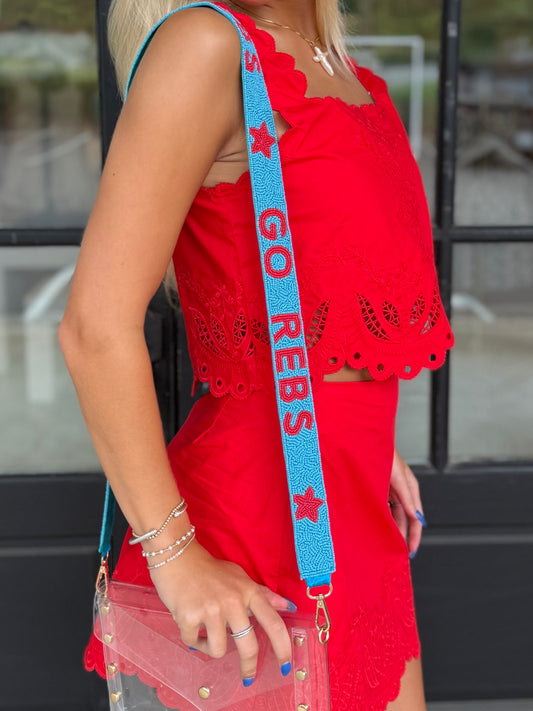 GO REBS Beaded Purse Strap