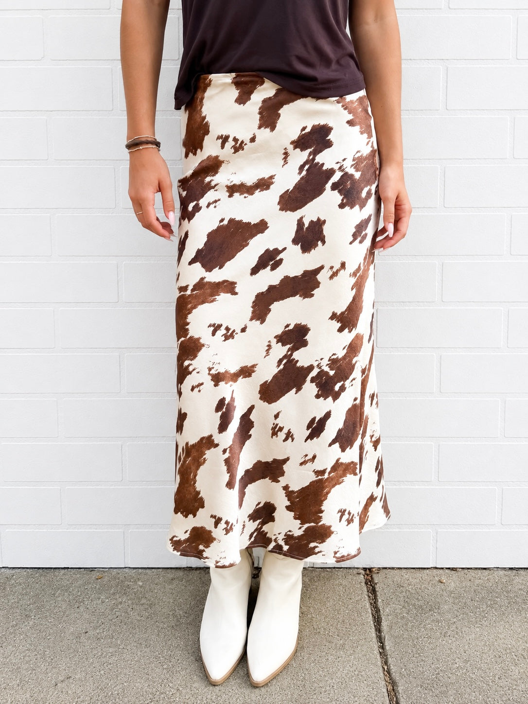 Cow Print Skirt