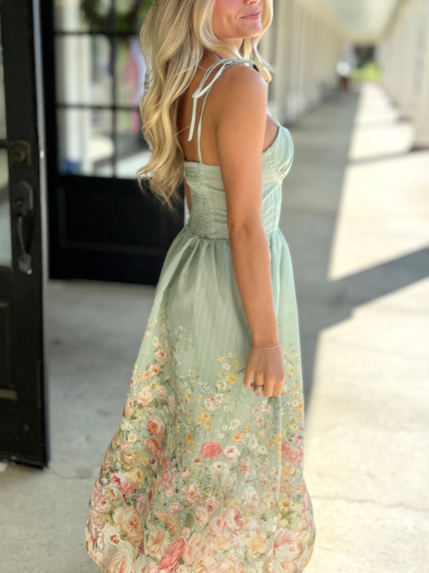 Sage Garden Floral Midi