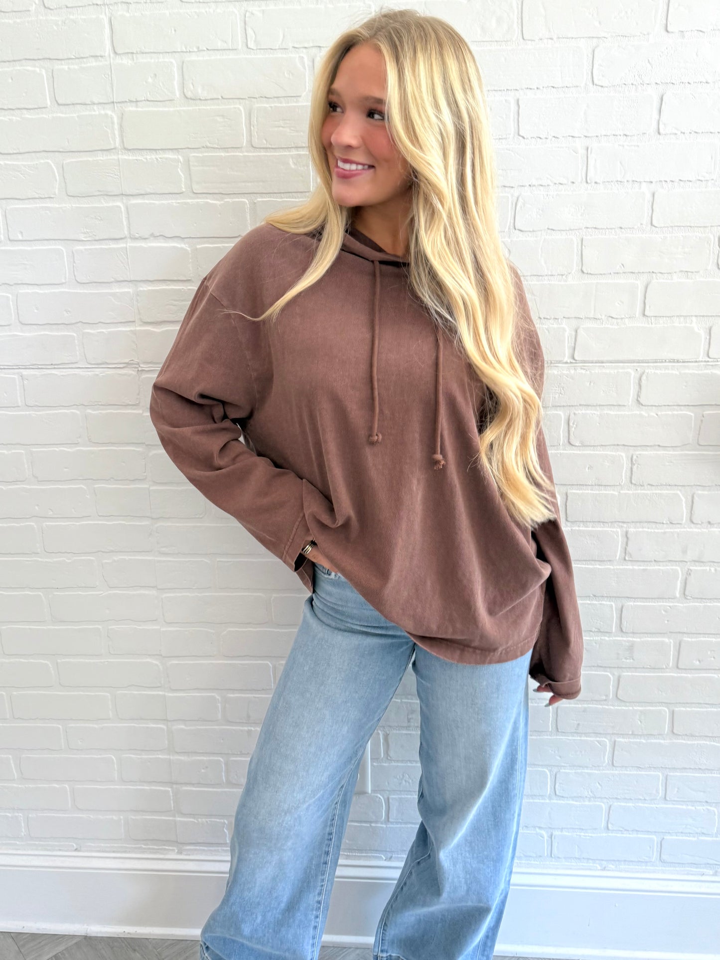 Hooded Drawstring Sweater (4 colors)