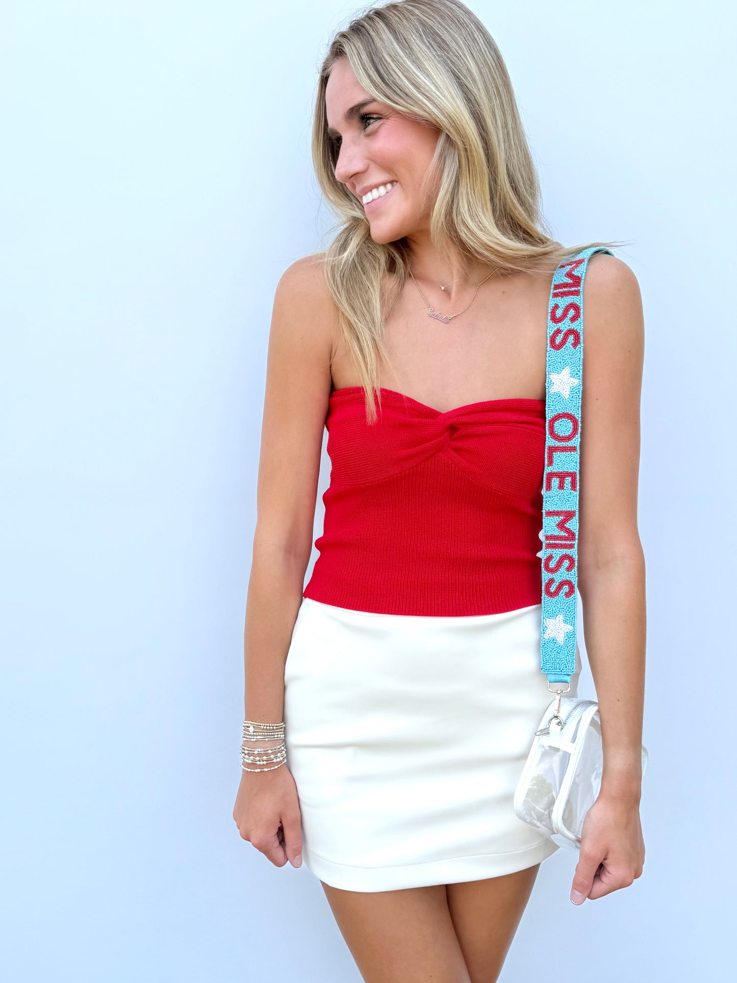 OLE MISS Beaded Purse Strap