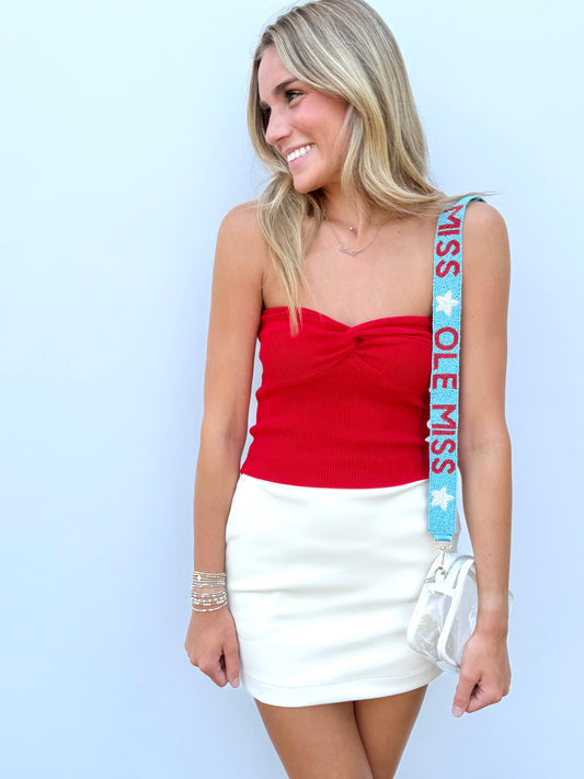 OLE MISS Beaded Purse Strap