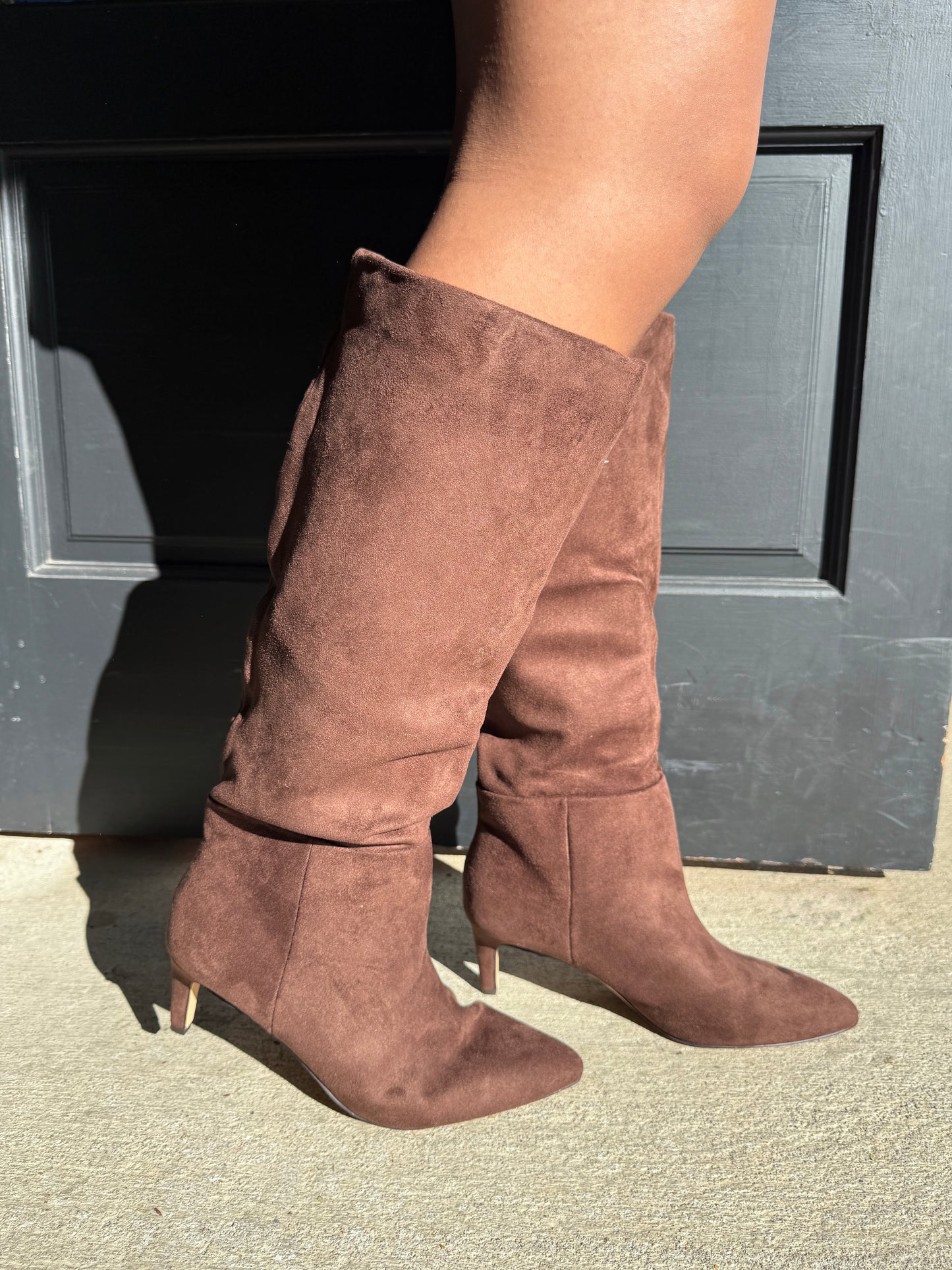 Stiletto Suede Knee High Boot (3 colors)