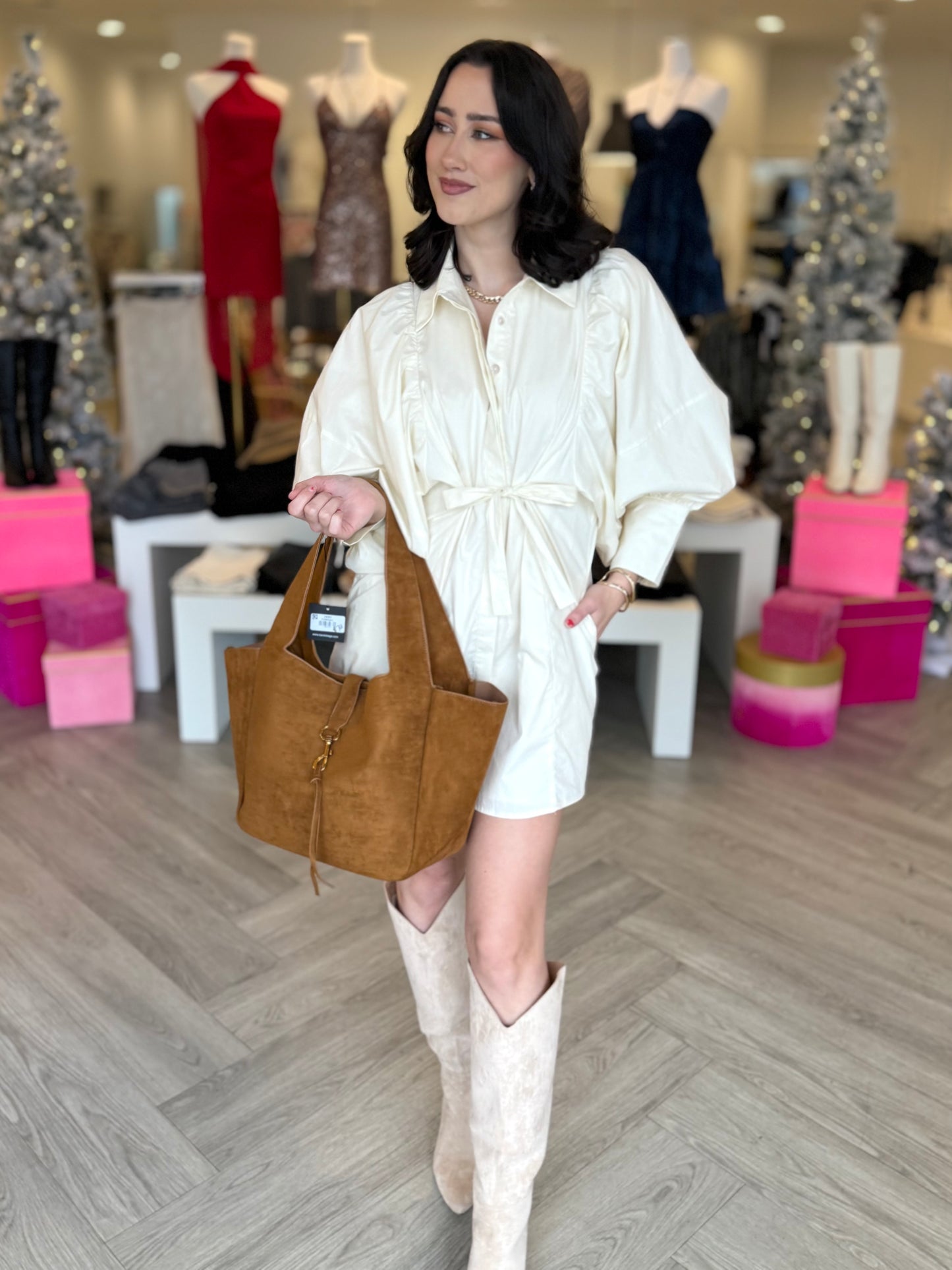 Statement Sleeve Mini Dress (3 colors)