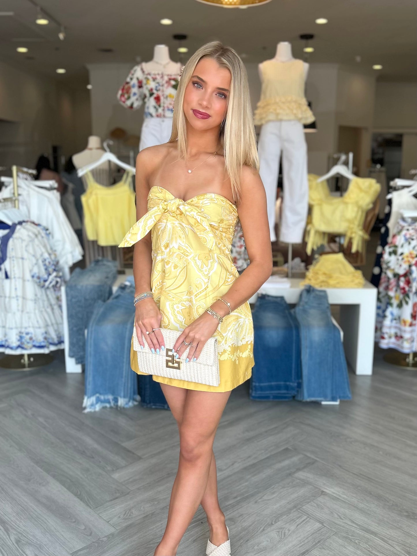 Yellow Bandana Twist Mini