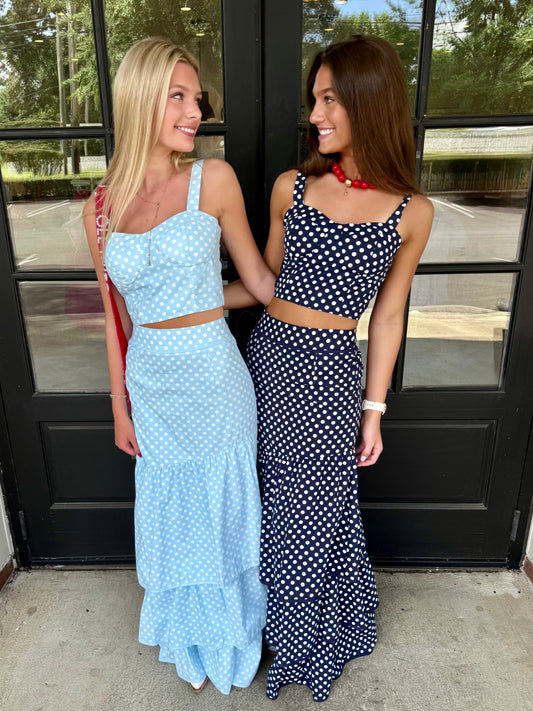 Classic Dot Tiered Skirt (2 colors)