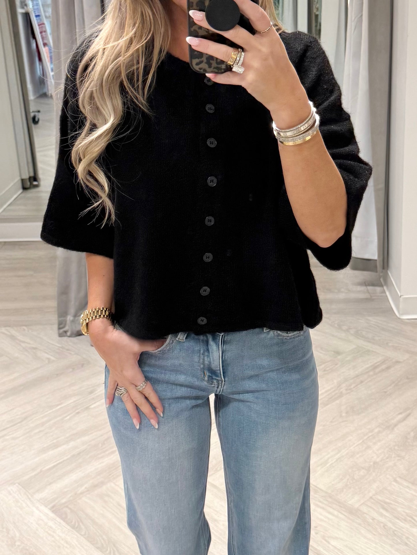 Cropped Boxy Soft Cardigan (3 colors)