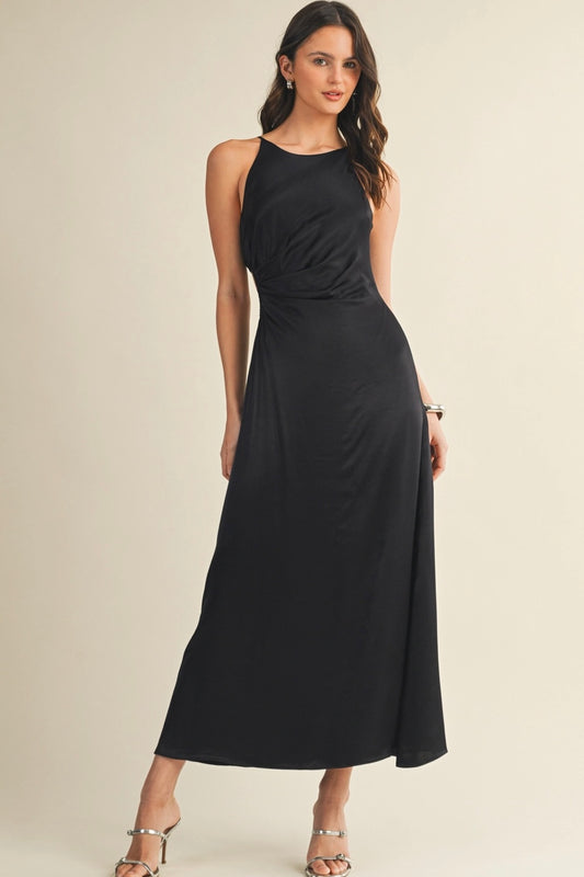 Black Cut Out Cami Dress