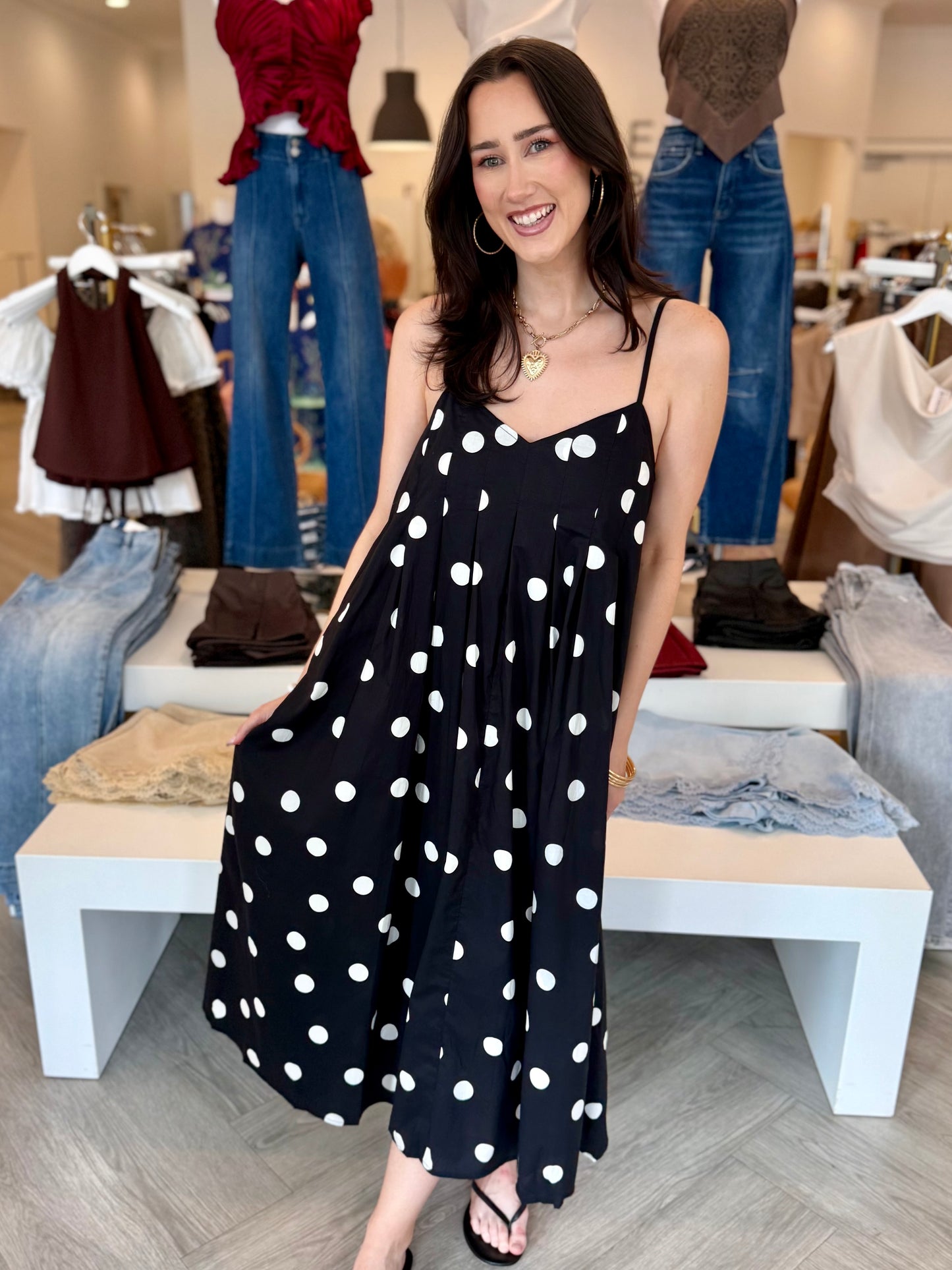 Black Polka Dot Dress