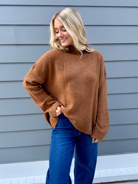 Ginger Mock Neck OS Sweater