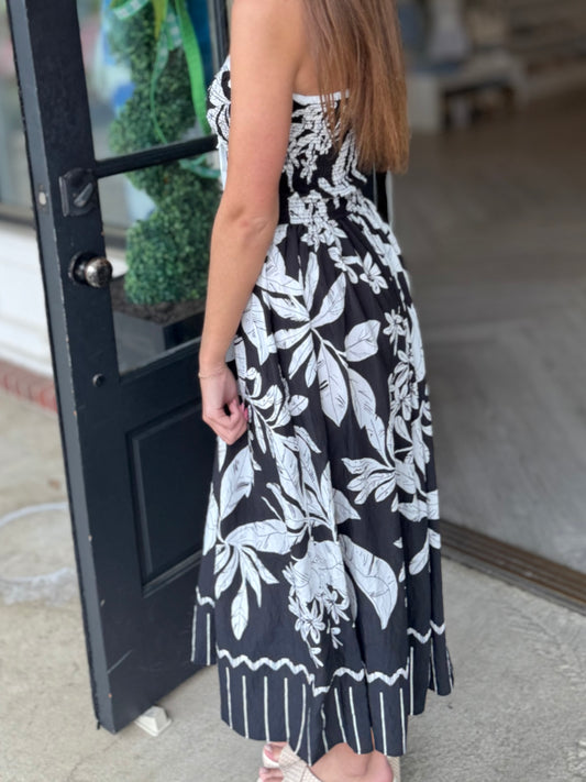 Strapless Tahiti Tie Maxi