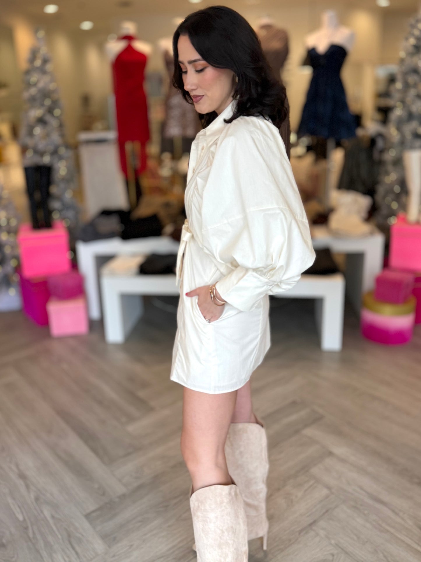 Statement Sleeve Mini Dress (3 colors)