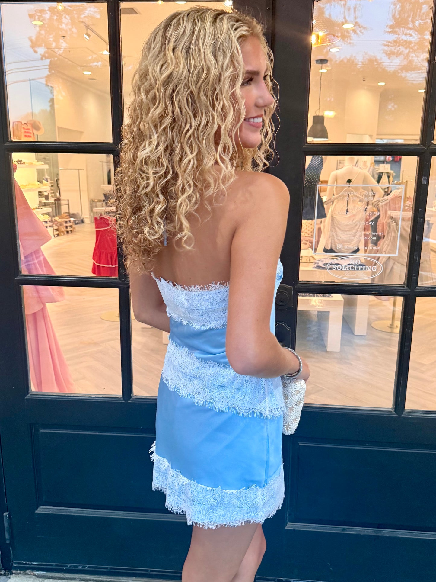 Powder Silk Halter Top