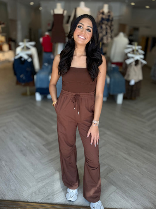 Espresso Knit Jumpsuit