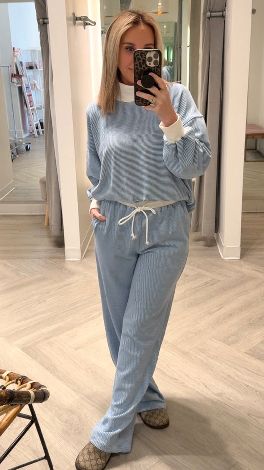 Blue Stripe Lounge Pant