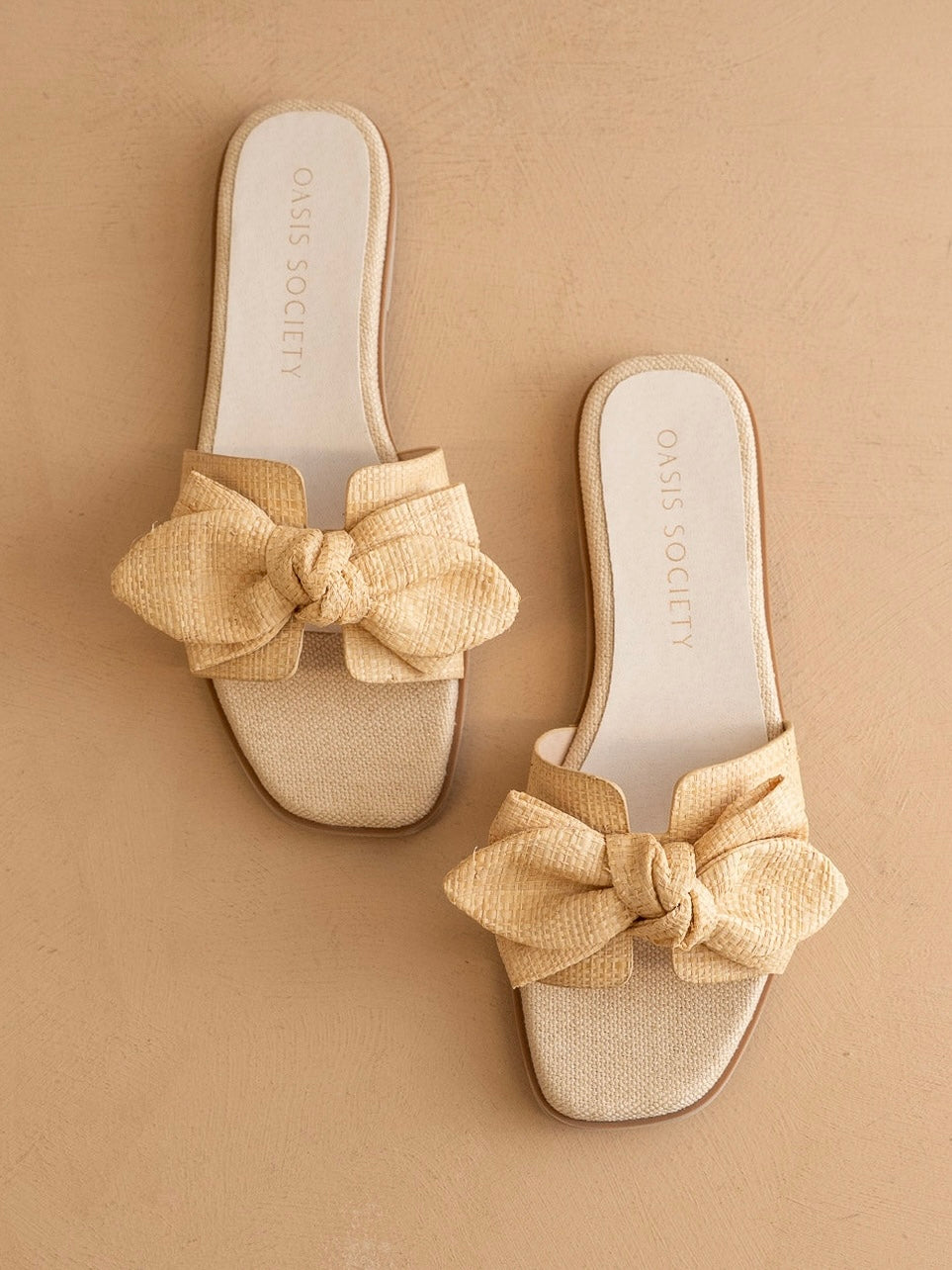 Ginny Natural Bow Slide