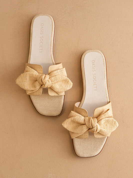 Ginny Natural Bow Slide