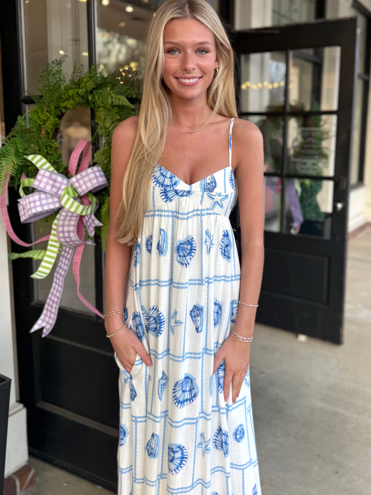 Blue Tile Shell Maxi