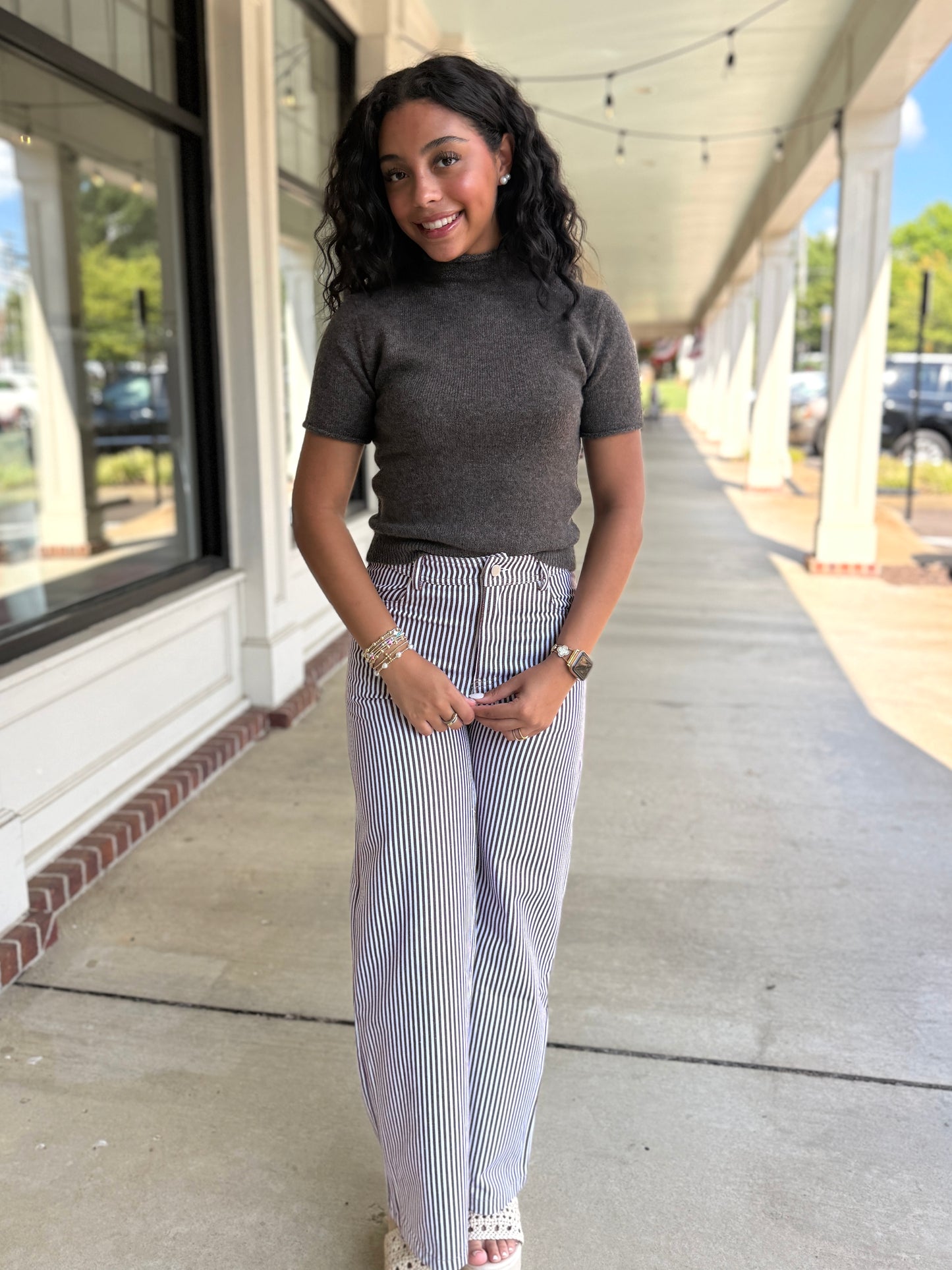 Brown Highneck Sweater