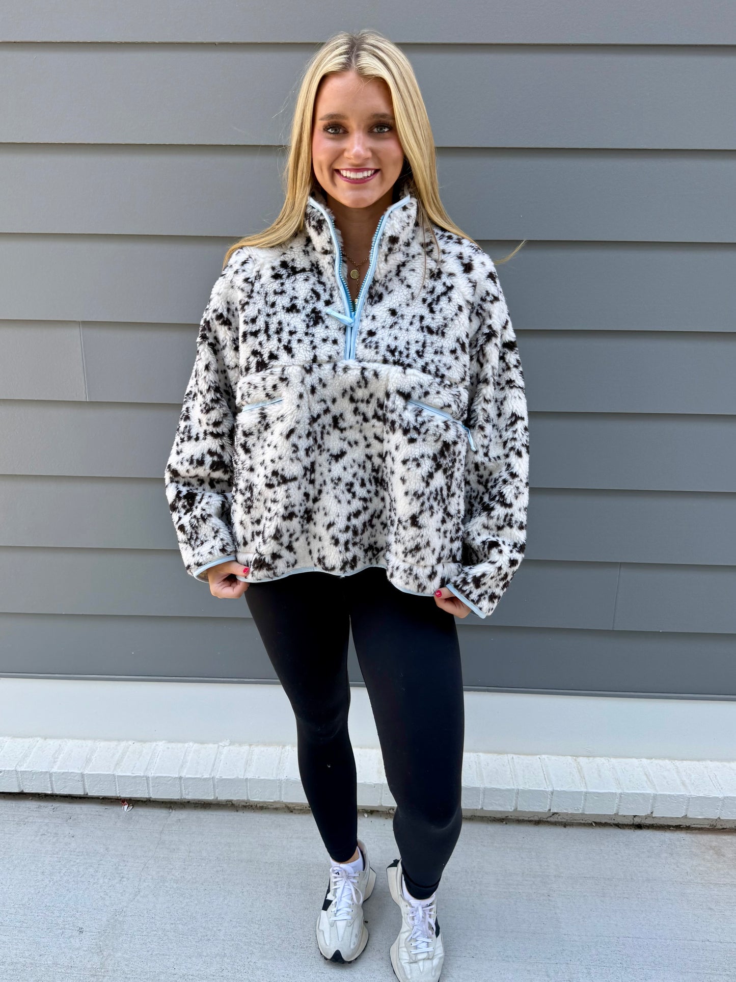 Snow Leopard 1/4 Zip Jacket