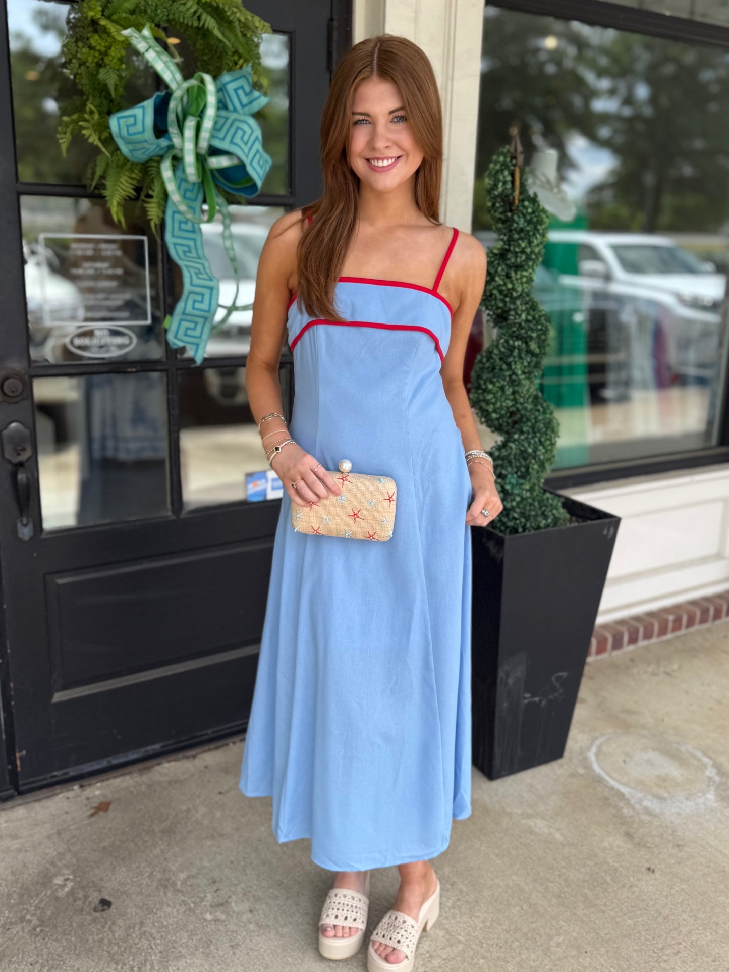 Contrast Piping Maxi