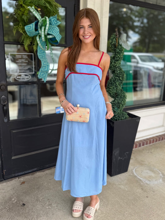 Contrast Piping Maxi