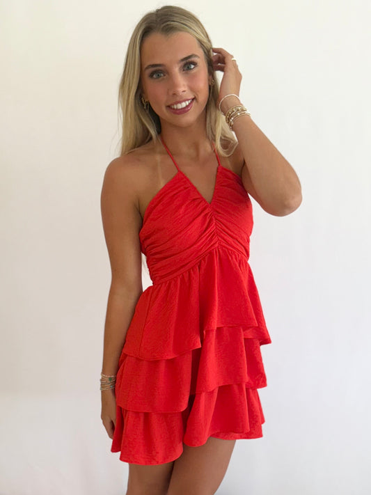 Scarlett Halter Tiered Mini