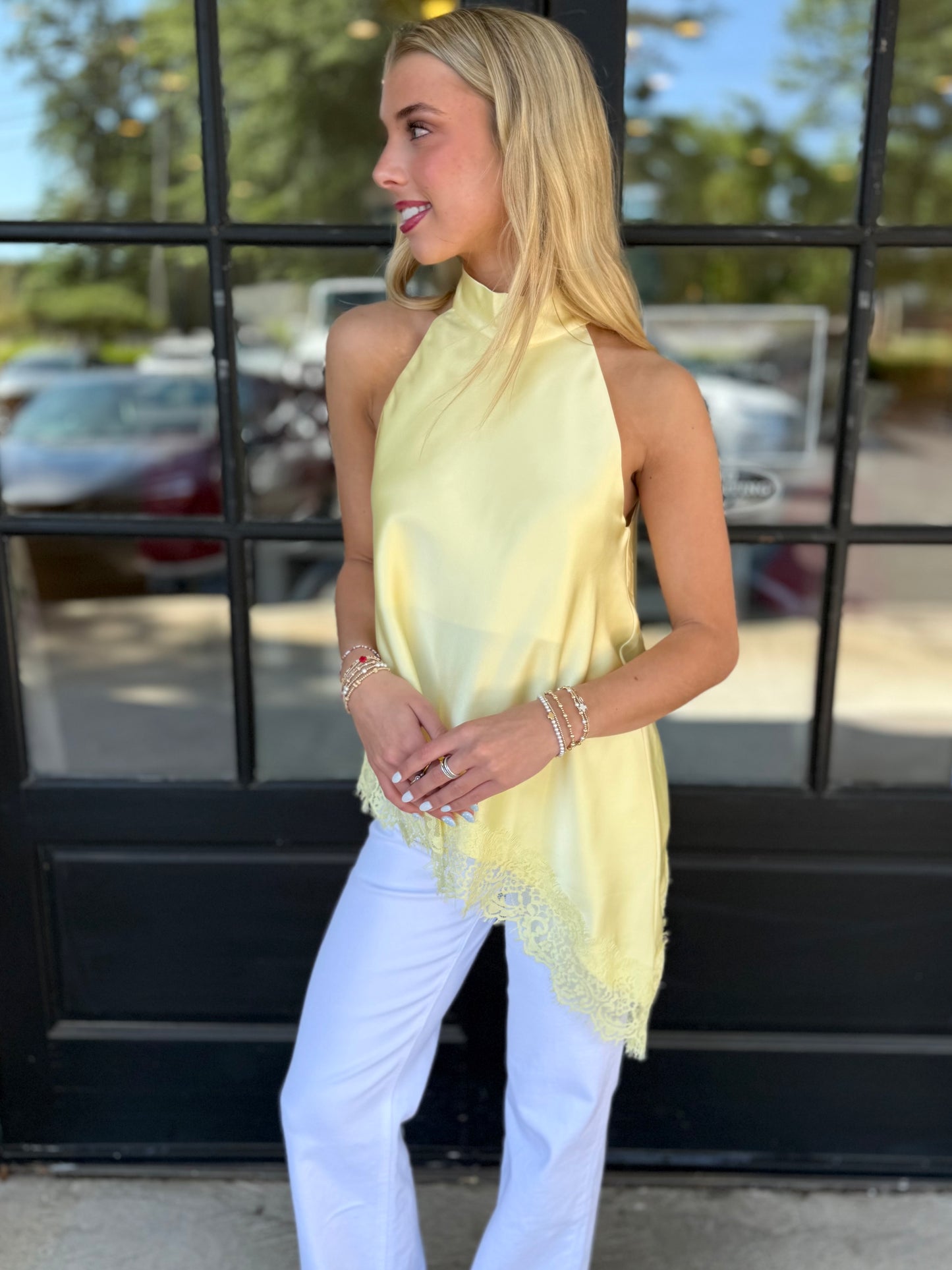 Lemon Silk Asym. Top