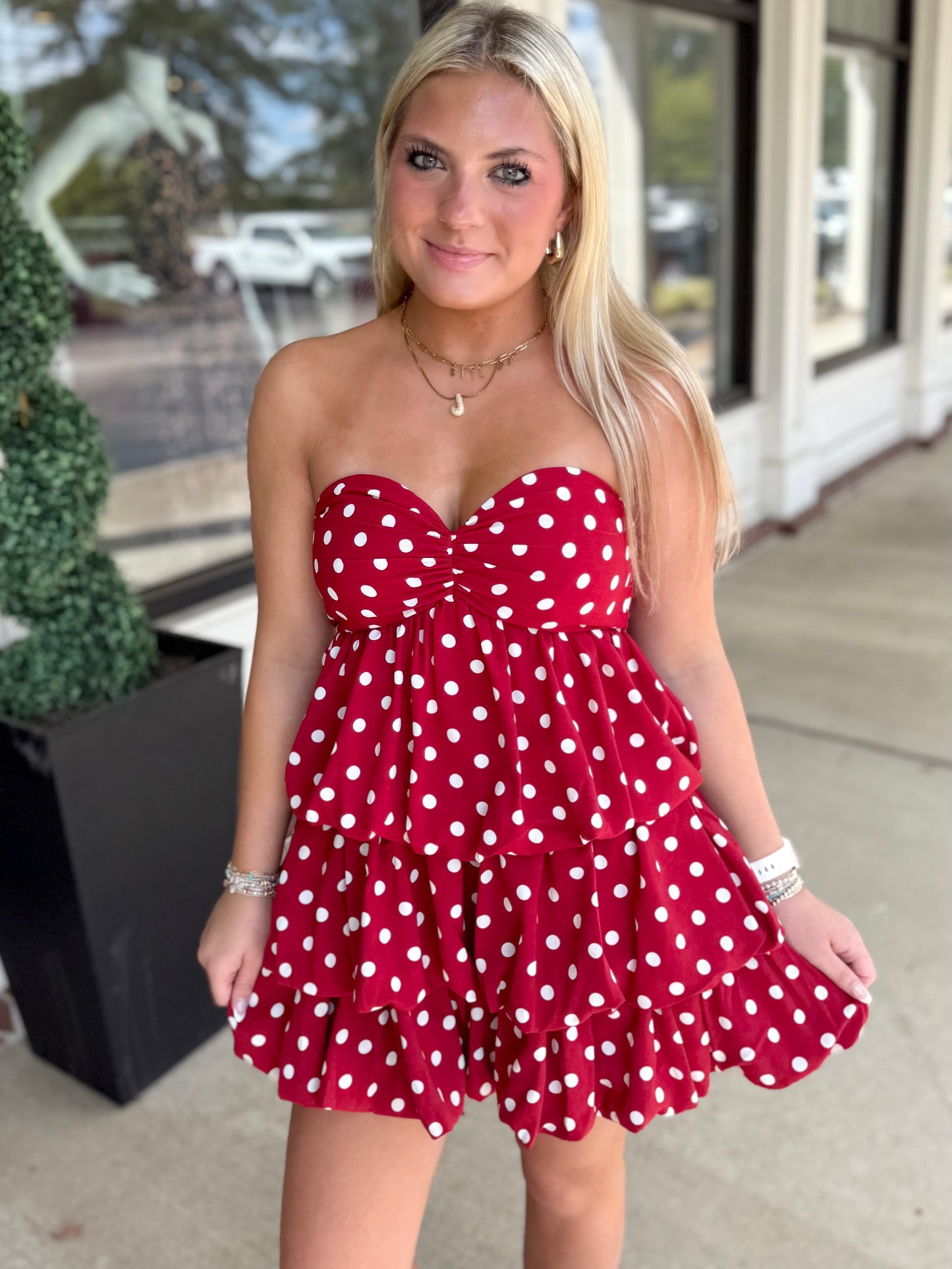 Red Polka Dot Sweetheart Mini