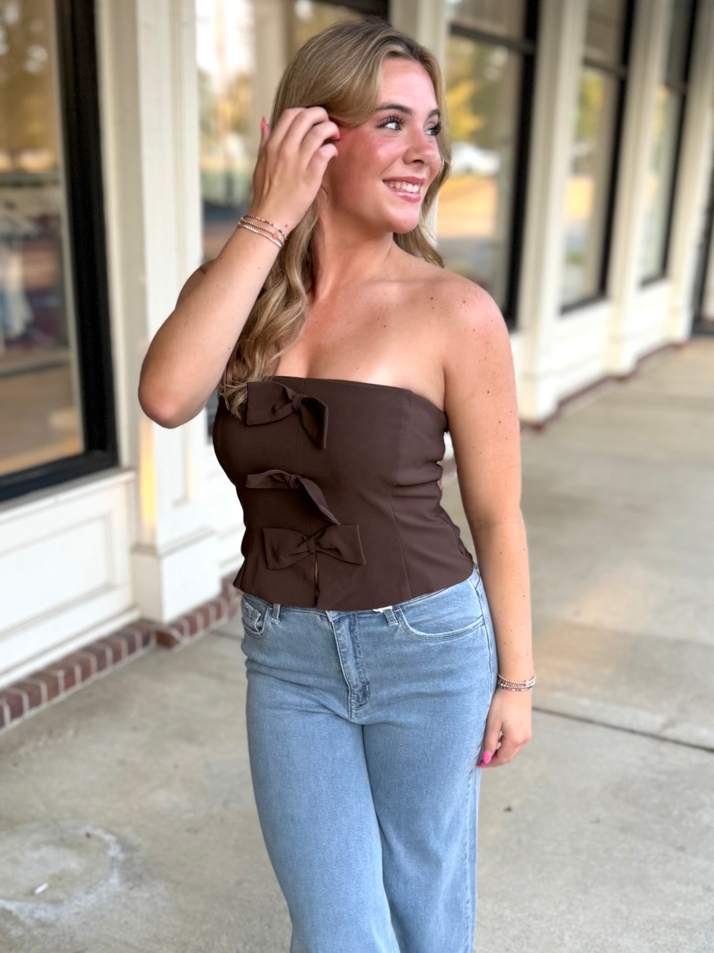 Triple Bow Tube Top (2 colors)