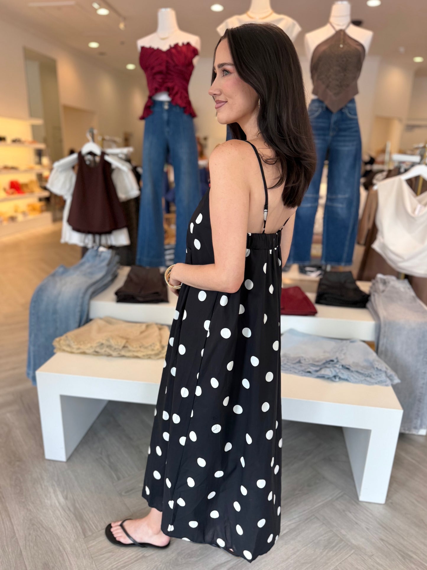 Black Polka Dot Dress