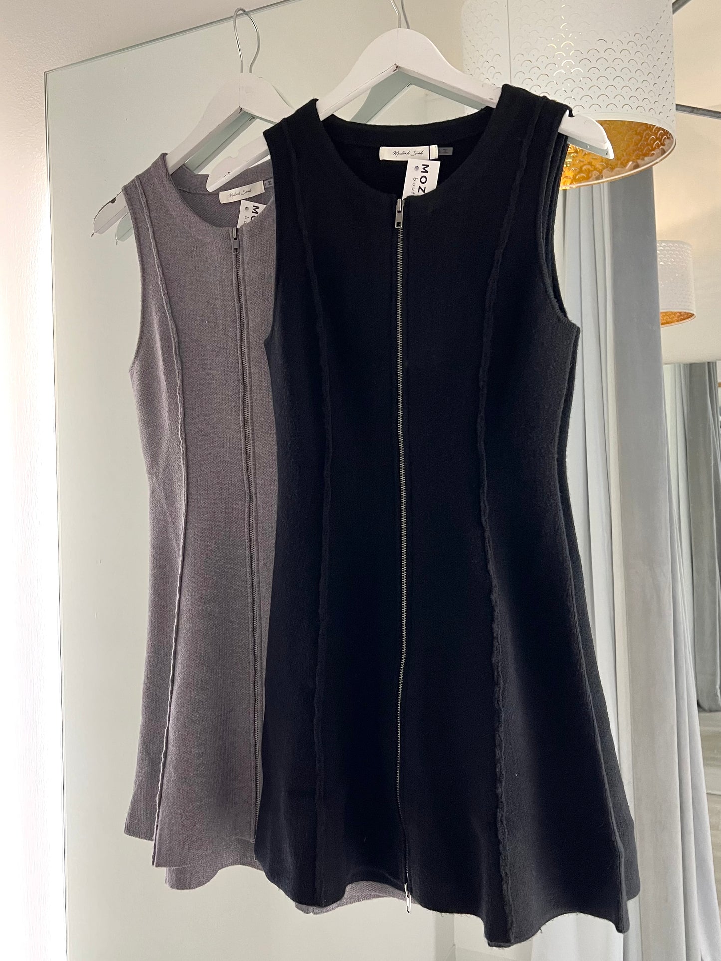 Zip Up Knit Dress (3 colors)