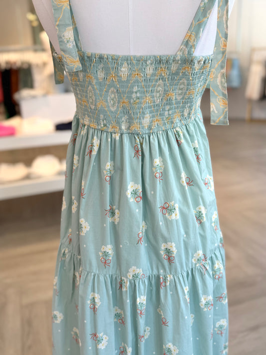 Seafoam Sage Tiered Maxi