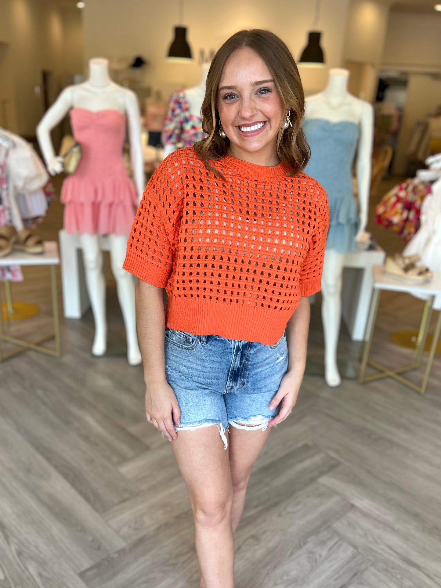 Alina Cropped Crochet Top