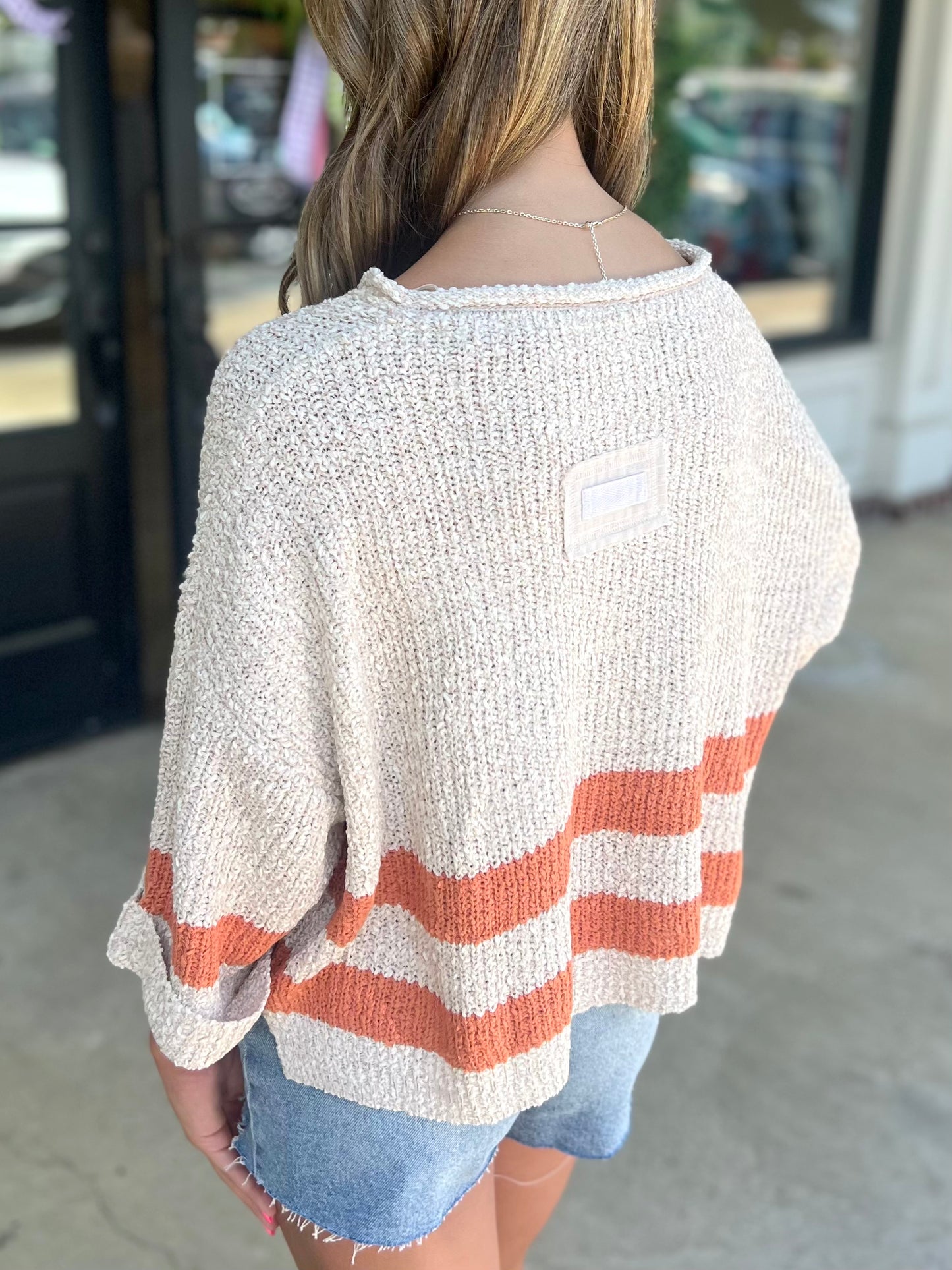 Striped Cropped Sweater