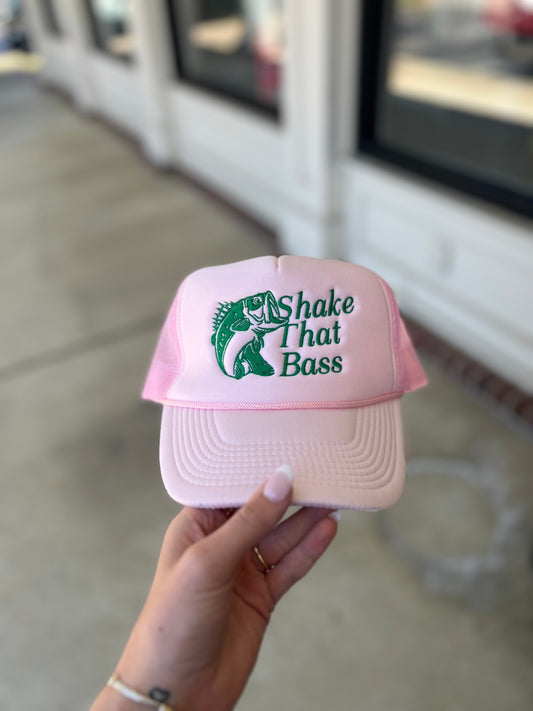 Shake That Bass Pink Trucker Hat