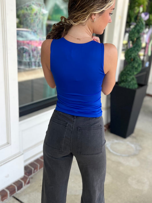 Royal Blue Scoop Neck Tank